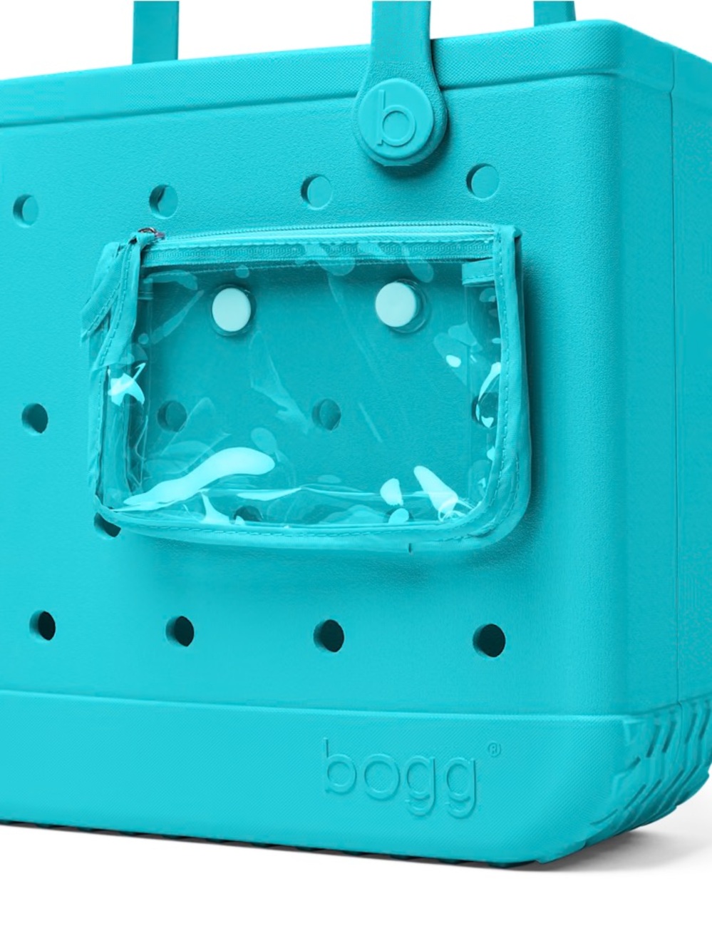 NWT BOGG BAG Tote in Aqua Blue - Picture 5 of 9